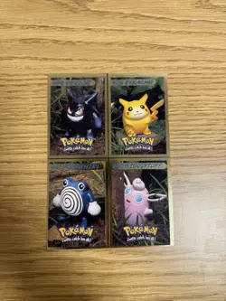 1999 Hasbro Toy Wishes Magazine RARE Pokemon Trading Card Set Of 4 - Image 4