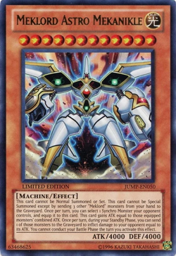 YuGiOh Meklord Astro Mekanikle JUMP-EN050 Shonen Jump Ultra Rare Promo Card - Image 1