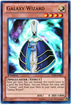 1x Yugioh ZTIN-EN011 Galaxy Wizard Ultra Rare Card - Image 1