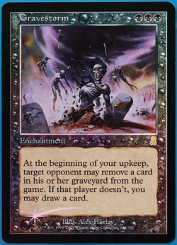 Gravestorm FOIL Odyssey PLD Black Rare MAGIC MTG CARD (ID# 498149) ABUGames - Image 1