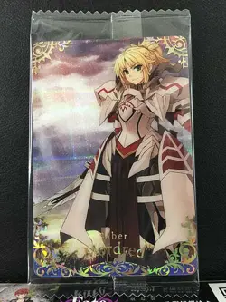 Mordred Saber Fate Grand Order Twin Wafer Card 2025 FGO ST 02 - Image 1