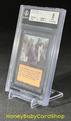 MTG Limited Edition Alpha 1993 Black Knight BGS 8.0Q+ NM/MT Old School 93/94 - Image 3