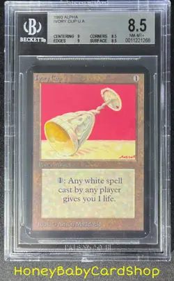 MTG Limited Edition Alpha 1993 Ivory Cup BGS 8.5Q++ (Baby Quad++) NM/MT+ 93/94 - Image 1