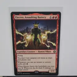 Magic The Gathering MTG Spider-man Electro, Assaulting Battery 0076 Non Foil - Image 1