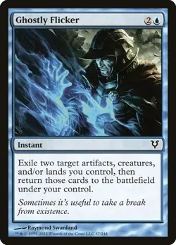 Ghostly Flicker NonFoil Avacyn Restored 57 NM MTG - Image 1