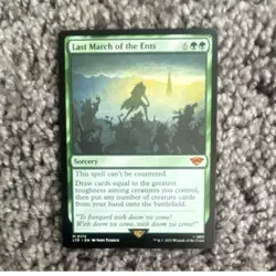 Wizards of the Coast Last March of the Ents Mythic Green Sorcery 0172 Regular - Image 1