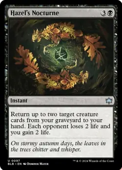 4x Hazel's Nocturne NM-Mint, English Bloomburrow MTG Magic - Image 1