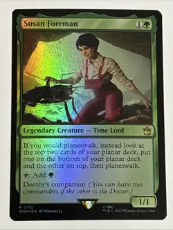 MTG Universes Beyond: Doctor Who Susan Foreman Foil 0110 NM Rare - Image 1