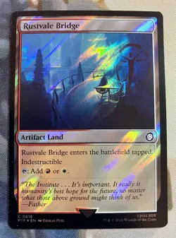 Rustvale Bridge 0813 (Surge Foil) - MTG: Universes Beyond: Fallout - NM - Image 1