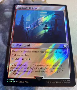 Rustvale Bridge 0813 (Surge Foil) - MTG: Universes Beyond: Fallout - NM - Image 2