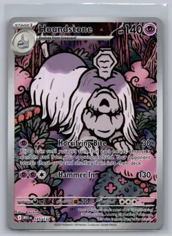 Houndstone 145/132 Illustration Rare Mega Evolution Pokemon Holo Near Mint - Image 1