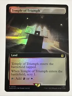 MTG Universes Beyond: Doctor Who Temple of Triumph Extended Art Foil 530 NM Rare - Image 1
