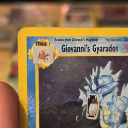 Pokemon TCG Giovanni's Gyarados Gym Challenge Holo 5/132 WOTC Vintage LP MP - Image 2