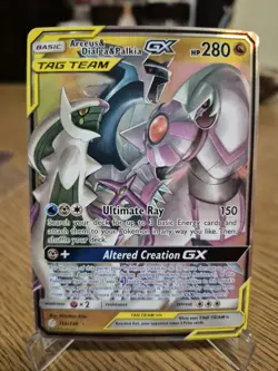 Pokemon Arceus & Dialga & Palkia GX 156/236 Sm-Cosmic Eclipse Ultra Rare Holo 2… - Image 1