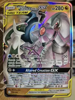 Pokemon Arceus & Dialga & Palkia GX 156/236 Sm-Cosmic Eclipse Ultra Rare Holo 2… - Image 3