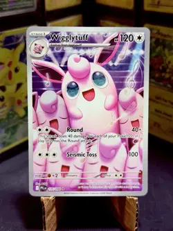 Wigglytuff 105/094 Illustration Rare Holo Pokemon Card NM Condition Never Played - Image 1