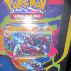 Pokemon TCG Mega Charizard X-EX Tin Lot (2) 5 Packs Each English Promo Holo - Image 3