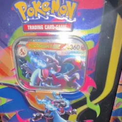 Pokemon TCG Mega Charizard X-EX Tin Lot (2) 5 Packs Each English Promo Holo - Image 4
