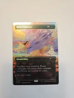 Bene Supremo Greater Good (Italian) Borderless Secret Lair Foil SLD 1693 NM - Image 1