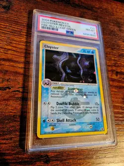 EX Fire Red & Leaf Green Cloyster Reverse Foil Rare2004 VIntage Pokemon PSA 8 - Image 2