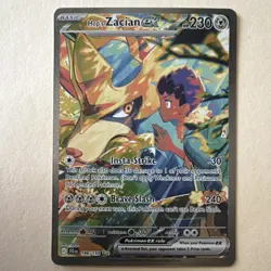 Pokemon Hop's Zacian EX Special Illustration Rare Holo 186/159 Sv09 230 HP - Image 1