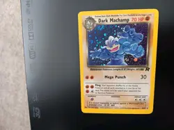 Dark Machamp Holo 10/82 - Pokemon TCG Team Rocket EX/NM WOTC - Image 1