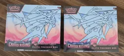 TWO Pokemon TCG Chaos Rising Elite Pokemon Center Exclusive ETB - Sealed - Image 1