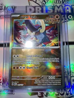Pokemon Prismatic Evolutions Great Tusk Reverse Foil Masterball #055 Master Ball - Image 1