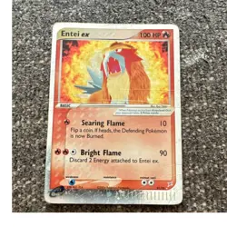 Nintendo Pokemon Entei ex 91/95 EX Team Magma vs Aqua Basic 100 HP Holo Rare - Image 1