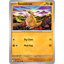 Sandshrew 068/132 Common Regular - Pokemon TCG Mega Evolution - NM - Image 1
