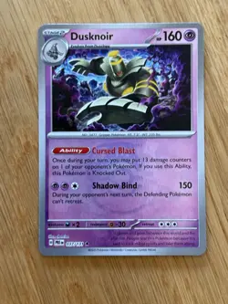 Pokemon TCG Prismatic Evolutions Dusknoir Masterball 037/131 - Image 1