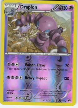 Drapion 54/122 Reverse Holo Rare XY - BREAKpoint NM Pokemon - Image 1