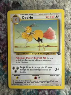 Pokemon TCG Dodrio Jungle Card 34/64 Regular - Image 1