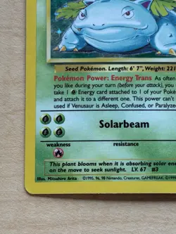 1999 Pokemon Venusaur Base Set Holo 15/102 - Image 2