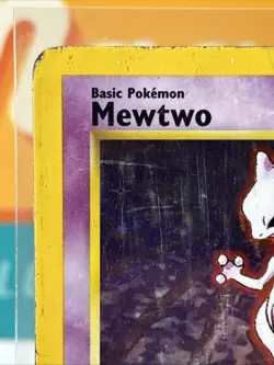 Mewtwo #10 Holo Rare Pokemon TCG WoTC 1999 Base Set Unlimited DMG - Image 4