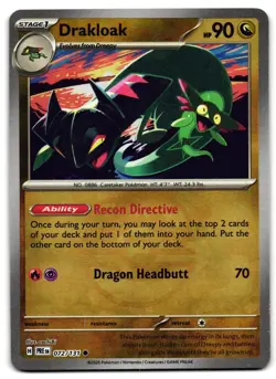 Drakloak 072/131 - 🌊Prismatic Evolutions Pokemon MASTER BALL Reverse Holo🖤- LP - Image 1