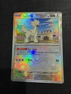 Pokemon Prismatic Evolutions Furfrou Master Ball Holo 088/131 NM - Image 1