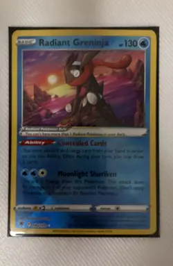 Pokemon Radiant Greninja 046/189 Swsh10: Astral Radiance Holo - Image 1
