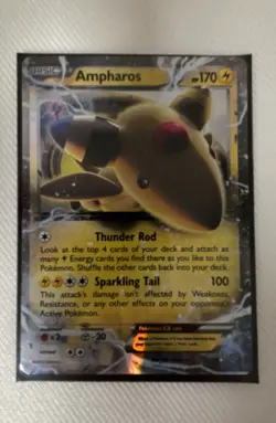 Pokemon Ampharos EX 27/98 XY - Ancient Origins Holo - Image 1