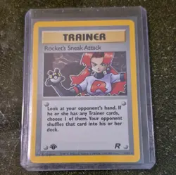 Pokemon TCG Rocket's Sneak Attack 1st Edition Holo Rare Team Rocket 16/82 - Image 1