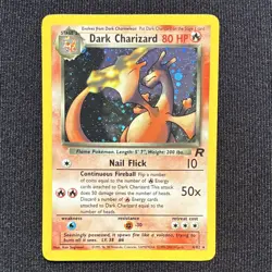 Pokemon TCG Dark Charizard 4/82 Team Rocket Holo Rare English 80 HP - Image 1