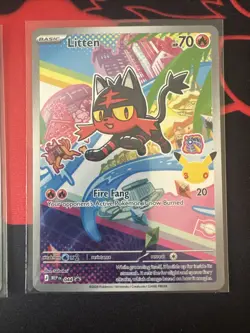 Pokemon TCG First Partner Illustrations Rowlet Popplio Litten. Set Of 3 See Pics - Image 4