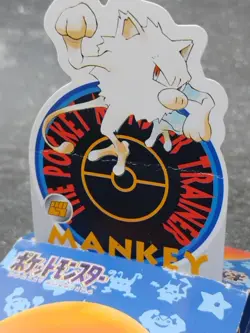 Mankey - Vintage 1997 Pokemon Slide Up Carddass - Bandai - Image 2