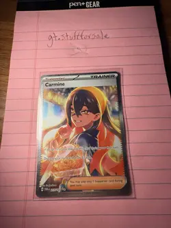 Pokemon TCG Twilight Masquerade Special Illustration Carmine 217/167 - Image 3