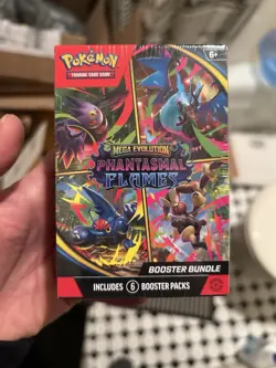 Pokemon TCG: Mega Evolution Phantasmal Flames Booster Bundle BRAND NEW 6 packs - Image 1