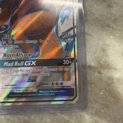 2017 Pokemon Sun & Moon Tauros GX 144/149 Full Art Ultra Rare - Image 4