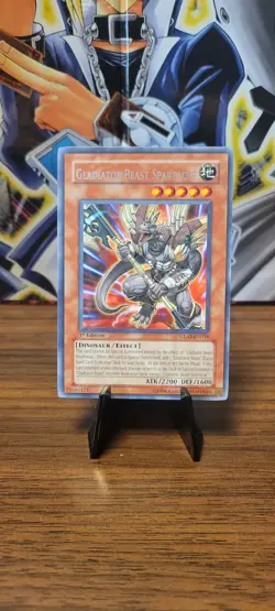 Yu-Gi-Oh! Gladiator Beast Spartacus GLAS-EN018 1st Edition Rare Near Mint NM - Image 1