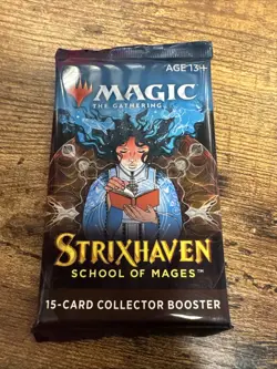 MTG STRIXHAVEN School of Mages Magic the Gathering Collector Booster Pack Sealed - Image 1