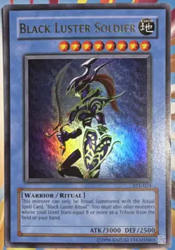 Konami Yu-Gi-Oh! TCG Black Luster Soldier SYE-024 Ultra Rare Holo Unlimited - Image 1