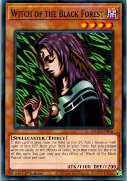 Witch Of The Black Forest SDCH-EN016 Yu-Gi-Oh! Light PLay 1st Edition - Image 1